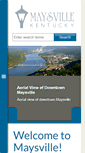Mobile Screenshot of cityofmaysville.com