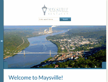 Tablet Screenshot of cityofmaysville.com